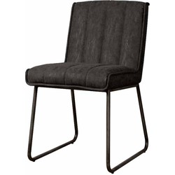 Tower living Santo sidechair - fabric Miami 001 anthracite (uitlopend)
