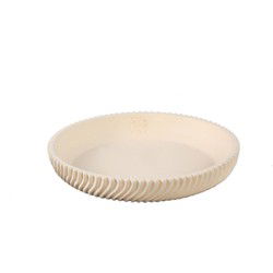PTMD Schaal Lianna - 35x35x6 cm - Cement - Creme