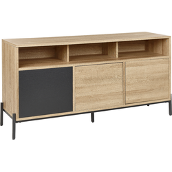 Beliani MOINES - Sideboard-Lichte houtkleur-MDF