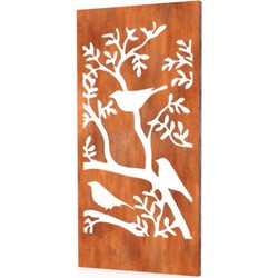 Gerofence Cortenstaal Corten Birdy Schuttingen Lengte: 1000 Breedte: 5 Hoogte: 1800