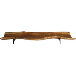 PTMD Rania houten schaal rechthoek maat in cm: 70 x 22 x 4