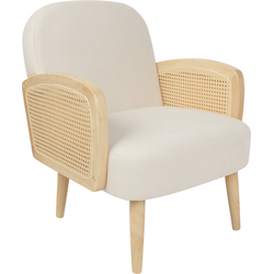 Beliani DVENBERG - Fauteuil-Beige-Polyester