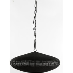 Light&living A - Hanglamp Ø60x23 cm BAHOTO mat zwart