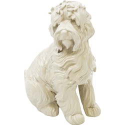 Ornament - Labradoodle - Polyresin - Sand - 10,5x5x9cm