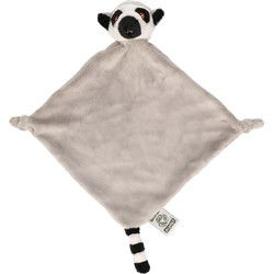 Nature Planet Pluche knuffeldoekje/tuttel - Ringstaart Maki aap - 40cm - Knuffeldoek