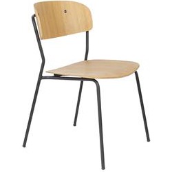 ANLI STYLE Chair Jolien Black/Wood