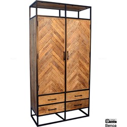 Benoa Jax 2 Door 4 Drawer Cabinet 100 cm