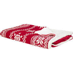 Beliani VANTAA - Plaid-Rood-Polyester