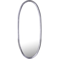 PTMD Limera Black alu oval mirror irregular border M