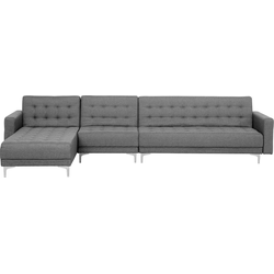 Beliani ABERDEEN - Modulaire Sofa-Grijs-Polyester