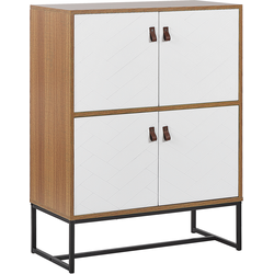 Beliani NUEVA - Sideboard-Lichte houtkleur-MDF