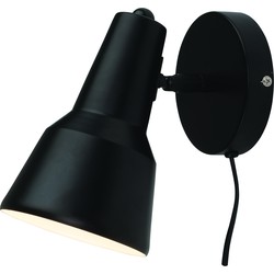 Valencia - Wandlamp - Zwart