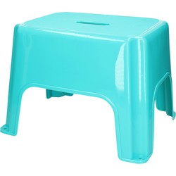 PlasticForte Keukenkrukje/opstapje - Handy Step - blauw - kunststof - 40 x 30 x 28 cm - Huishoudkrukjes