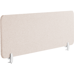 Beliani WALLY - Bureauscheidingswand-Beige-Polyester