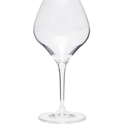 Riviera Maison Wijnglas gegraveerd met tekst, Wittewijn Glas La Dolce Vita White Wine Glass - Transparant - Glas 350 ML - 1 stuk