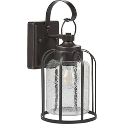 Beliani WOOLER - Tuin wandlamp-Zwart-IJzer