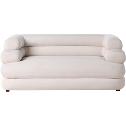 HELLE - Tweezitsbank - Lichtbeige - Fluweel