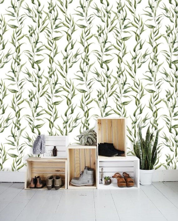 Zelfklevend Behang Palmplant Groen 60x122 Cm Tapetshow Homedeco Nl