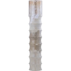 PTMD Windlicht Kaylyne - 27x27x130 cm - Glas - Creme