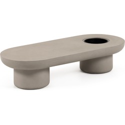 Kave Home - Taimi betonnen salontafel voor buiten Ø 140 x 60 cm