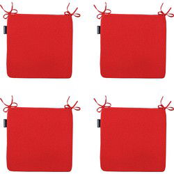 Madison -  Zitkussen Panama red - Ca. 40x40 cm - Set van 4