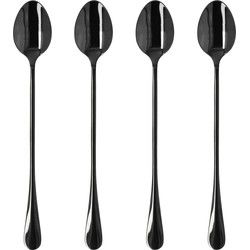 Krumble Latte Macchiato lepels set van 4 - Zwart