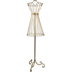 Clayre & Eef Etalagepop 42x36x142 cm Goudkleurig Metaal