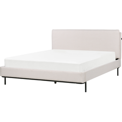 CORIO - Tweepersoonsbed - Crème - 160 x 200 cm - Polyester