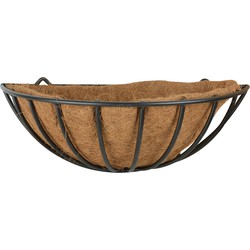 Metalen hanging basket/ruif voor aan de wand/muur 50 x 19 cm - Plantenbakken