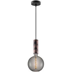 Home sweet home hanglamp Saga roest Spiral g180 - smoke