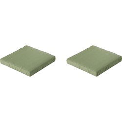 Madison -  Lounge Zitkussen Basic green - Ca. 60x60 cm - Set van 2