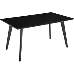 Beliani DORCAS - Eettafel-Zwart-MDF