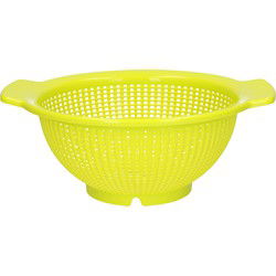 Plasticforte Keuken vergiet/zeef - kunststof - 23 x 10 cm - groen - Vergieten