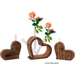 SVJ Vaas  - 6 x 18 x 16 cm - Hout - Bruin - Set van 3