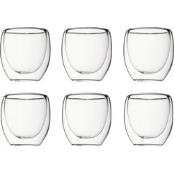 Krumble Espresso glas dubbelwandig set van 6