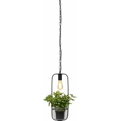 Hanglamp Florence - Zwart - 19x19x52cm