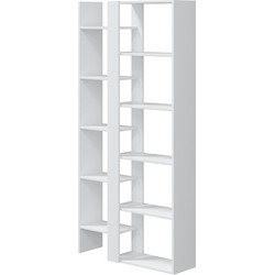 Pzetbare boekenkast met 9 planken - H162 cm - Mykonos