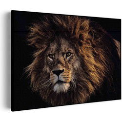 Muurwerken Akoestisch Schilderij - The Lion - Geluidsdempend Wandpaneel - Wanddecoratie - Geluidsisolatie - BASIC (AW 0.65) XXL (150x107)