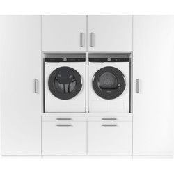Wasophoogte Wasmachine Kast Dublin – Pure Wit