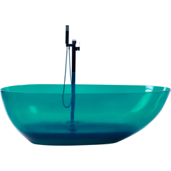 BLANCARENA - Vrijstaande badkuip - Blauwgroen - Solid surface