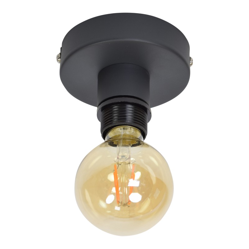 Plafondlamp Single vintage black - 