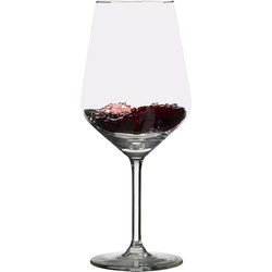 6x Luxe witte wijn glazen 530 ml Carre - Wijnglazen