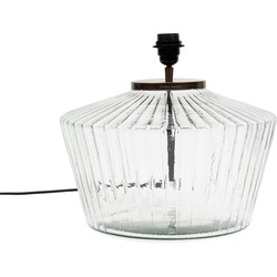 Riviera Maison Tafellamp woonkamer - Nolana Glass Lamp Base - Transparant