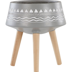 WERIA - Plantenbak - Lichtgrijs - 42 cm - Magnesiumoxide