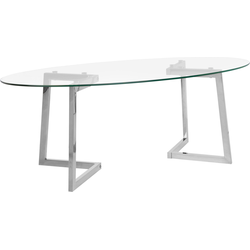 Beliani FRESNO - Salontafel-Transparant-Glas