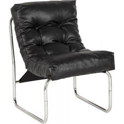 LOFT loungestoel 57x71x75 cm Zwart