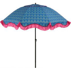 Edelman Mitchell parasol hart blauw - Ø220 x 238 cm