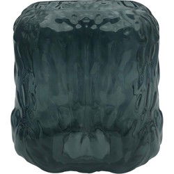 PTMD Verra Vaas - 15 x 15 x 17 cm  - Glas - Blauw