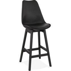 Halfhoge snackkruk CAMILA 48x56x102 cm Zwart
