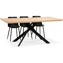 Eettafel met centrale x-vormige poot WALABY 200x100x755 cm